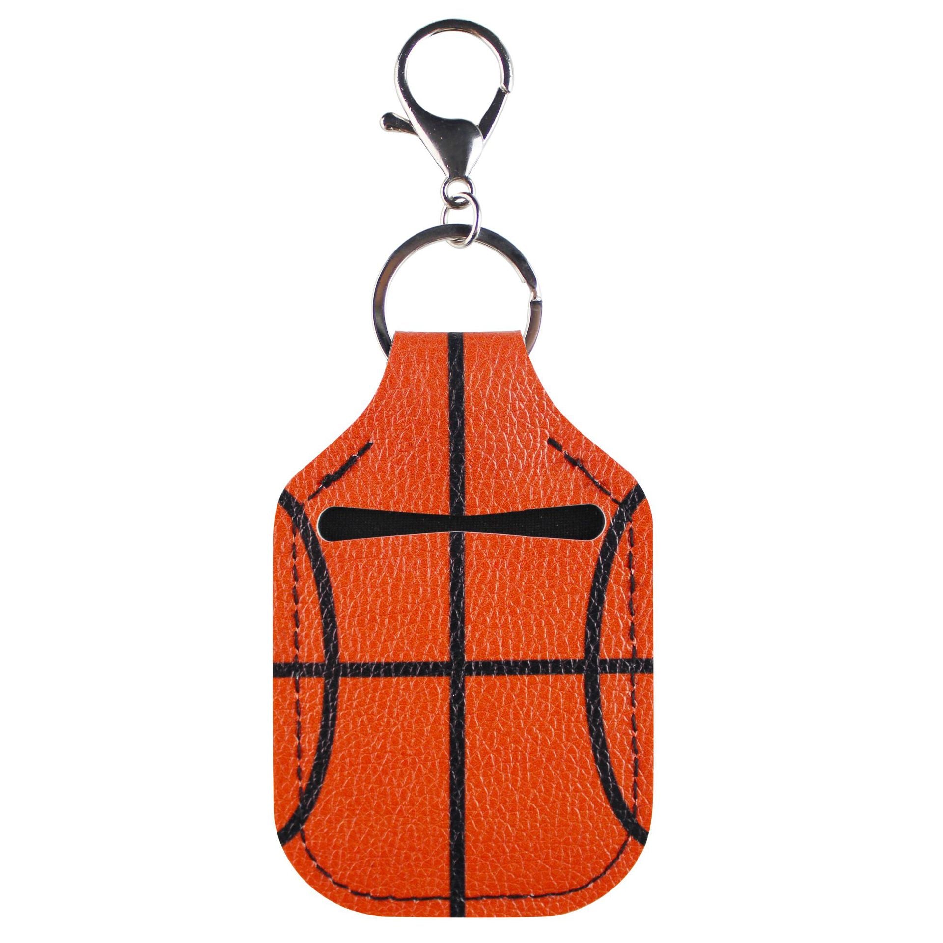 Wholesale Sports Hand Sanitizer Leather Case Key Chain